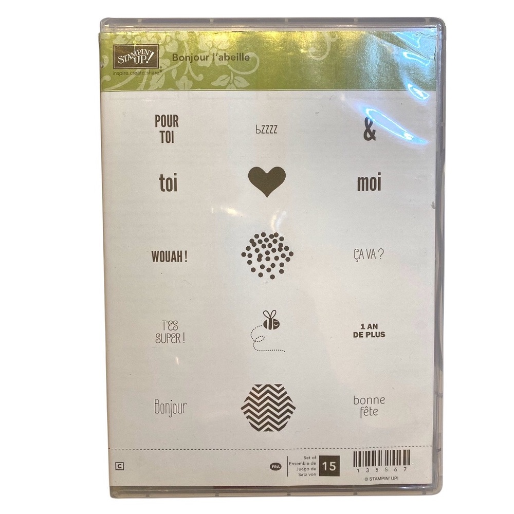 🍒 Stampin’Up! 🍒 “Bonjour l’abeille” Stamp set.